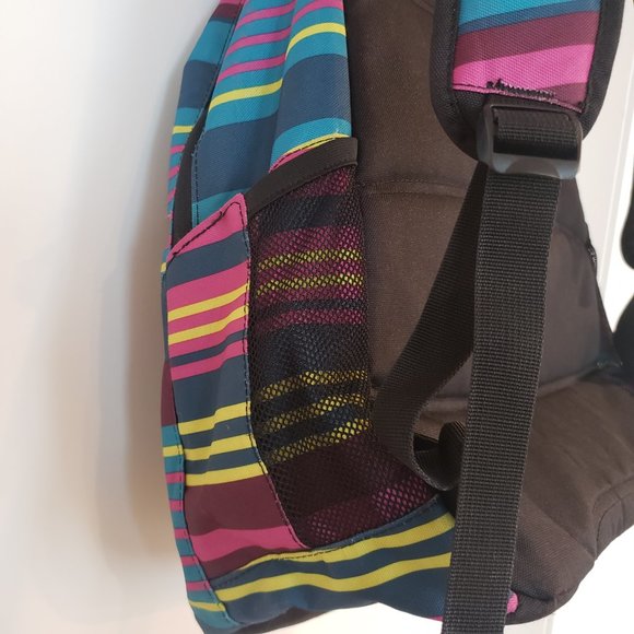 ROXY - Backpack Stripe Turquoise Pink and Yellow - unisex - Picture 8 of 15